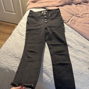 Madewell High Rise 10” Skinny Black Jeans